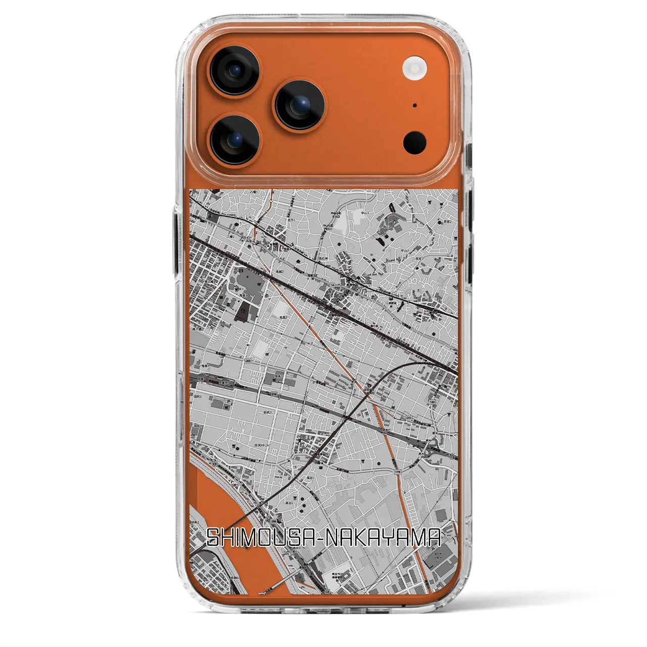 【下総中山（千葉県）】地図柄iPhoneケース（MagSafeタイプ）