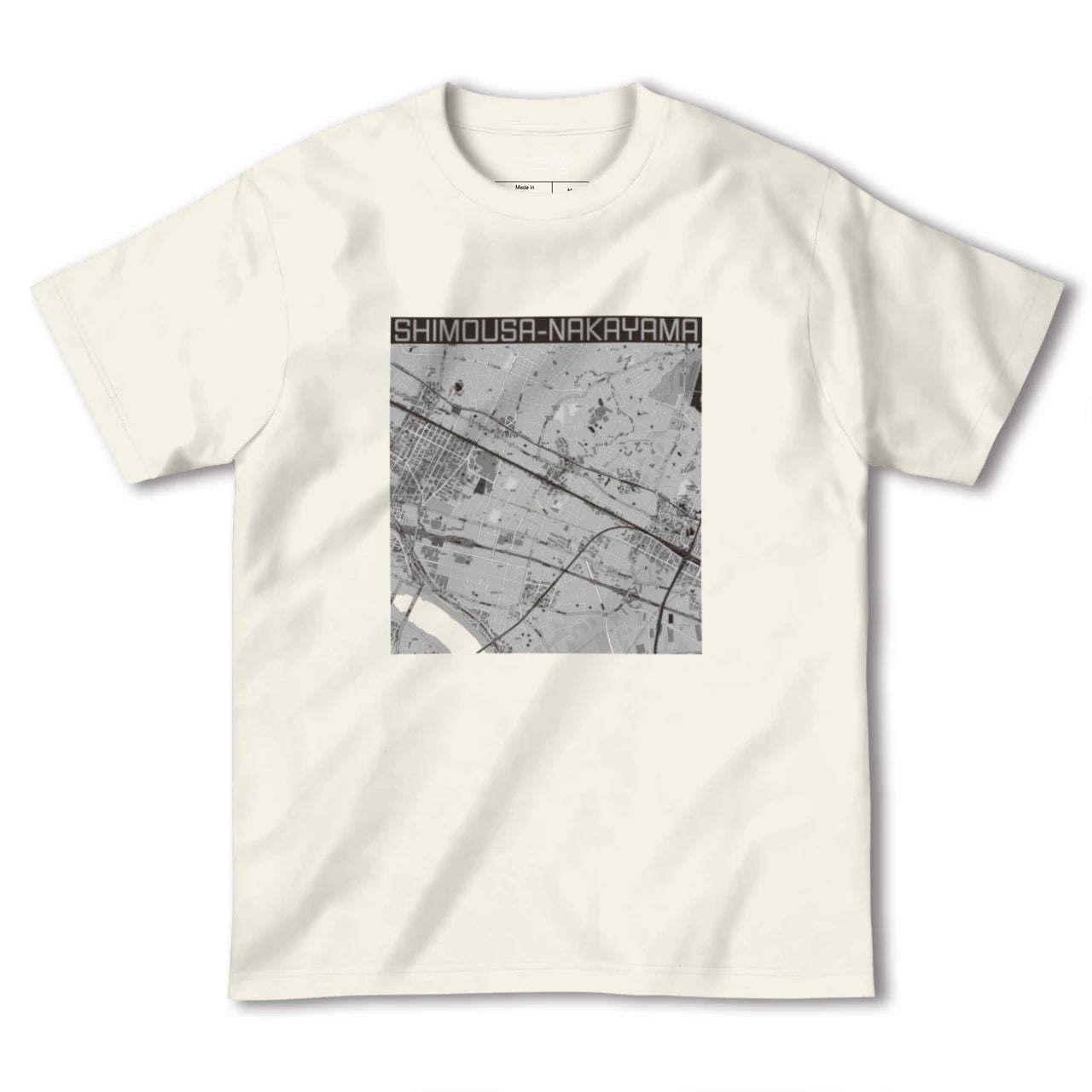 【下総中山（千葉県）】地図柄ヘビーウェイトTシャツ