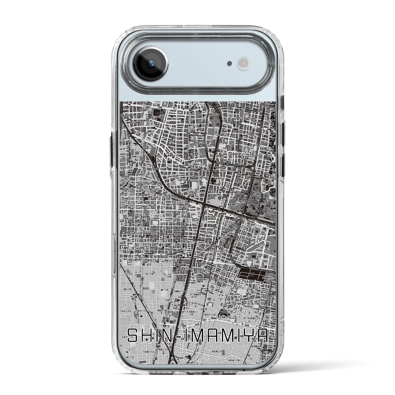 【新今宮（大阪府）】地図柄iPhoneケース（MagSafeタイプ）