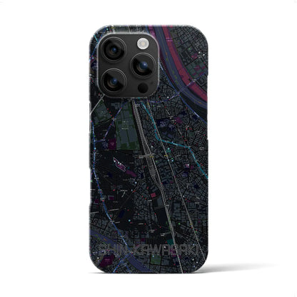 【新川崎（神奈川県）】地図柄iPhoneケース（バックカバータイプ）