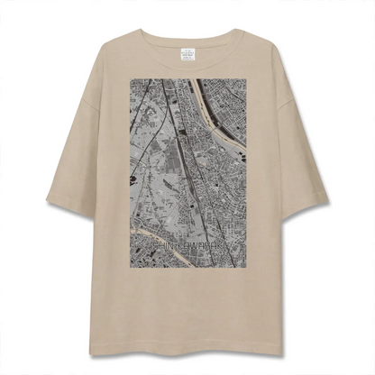 【新川崎（神奈川県）】地図柄ビッグシルエットTシャツ