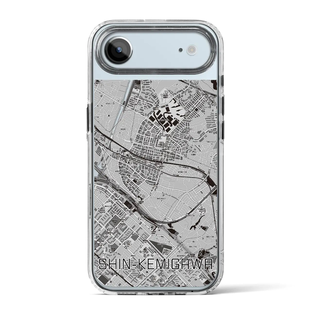 【新検見川（千葉県）】地図柄iPhoneケース（MagSafeタイプ）