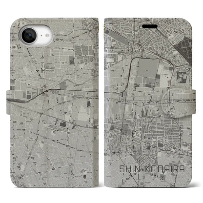 【新小平（東京都）】地図柄iPhoneケース（手帳タイプ）