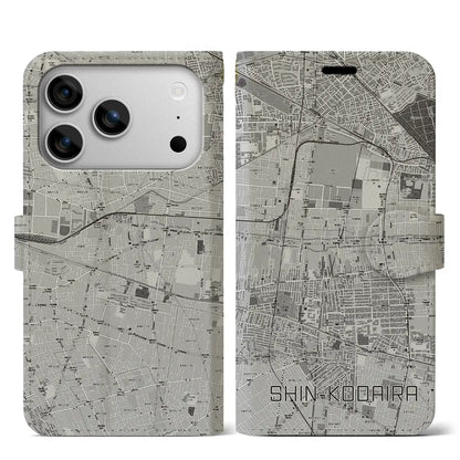 【新小平（東京都）】地図柄iPhoneケース（手帳タイプ）