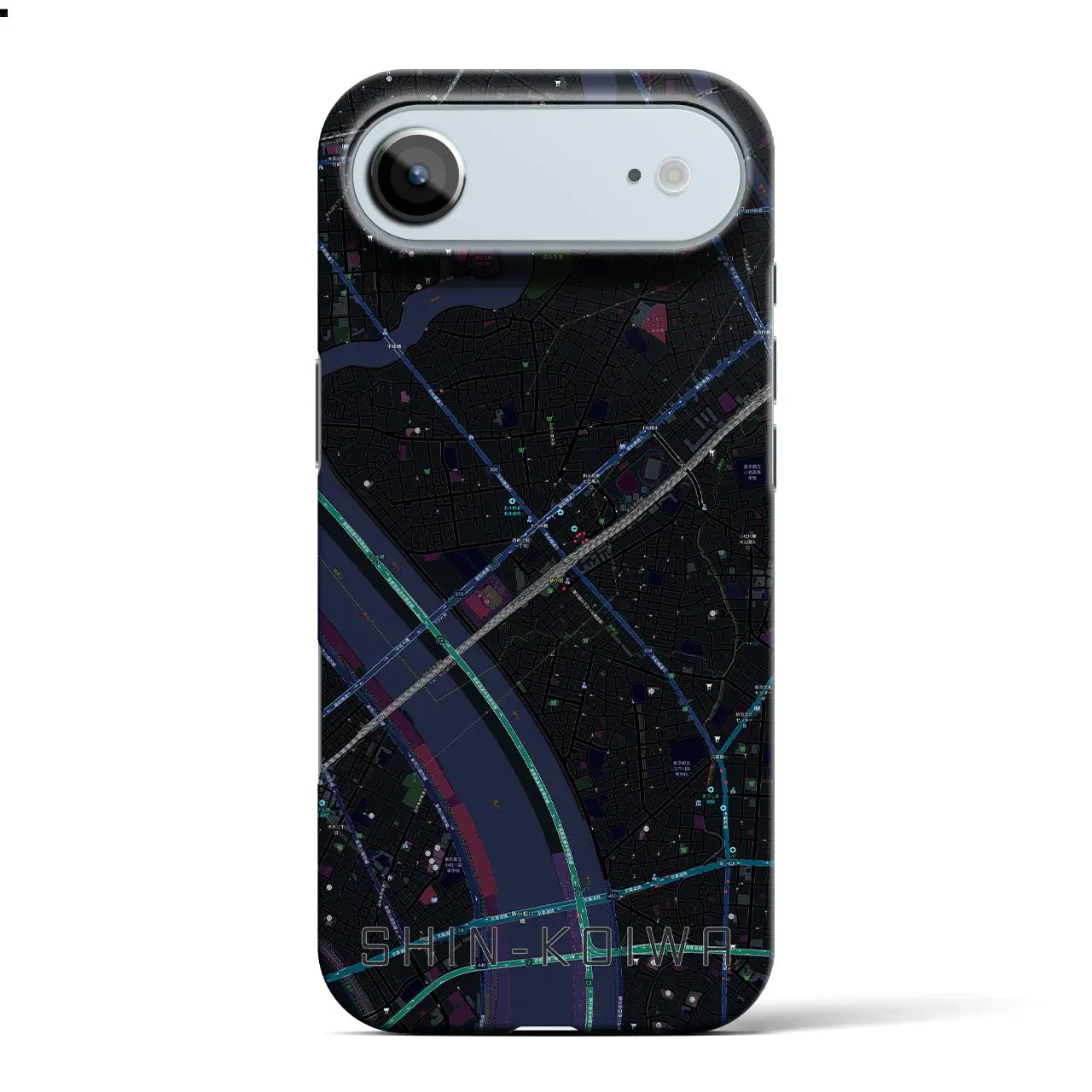 【新小岩（東京都）】地図柄iPhoneケース（バックカバータイプ）