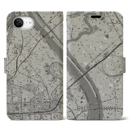 【新小岩（東京都）】地図柄iPhoneケース（手帳タイプ）
