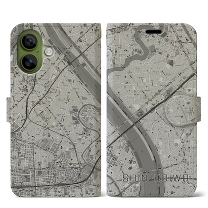 【新小岩（東京都）】地図柄iPhoneケース（手帳タイプ）