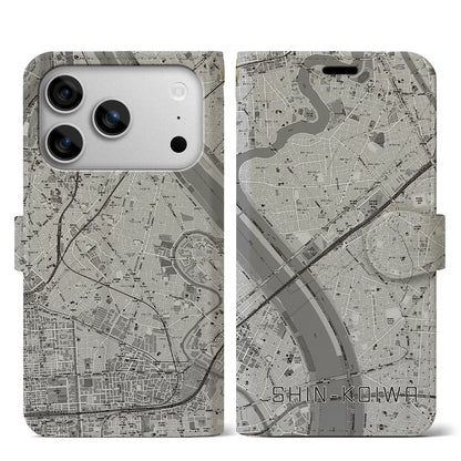【新小岩（東京都）】地図柄iPhoneケース（手帳タイプ）