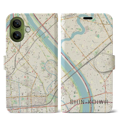 【新小岩（東京都）】地図柄iPhoneケース（手帳タイプ）