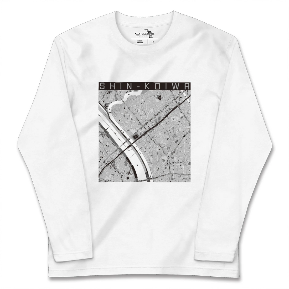 【新小岩（東京都）】地図柄ロングスリーブTシャツ