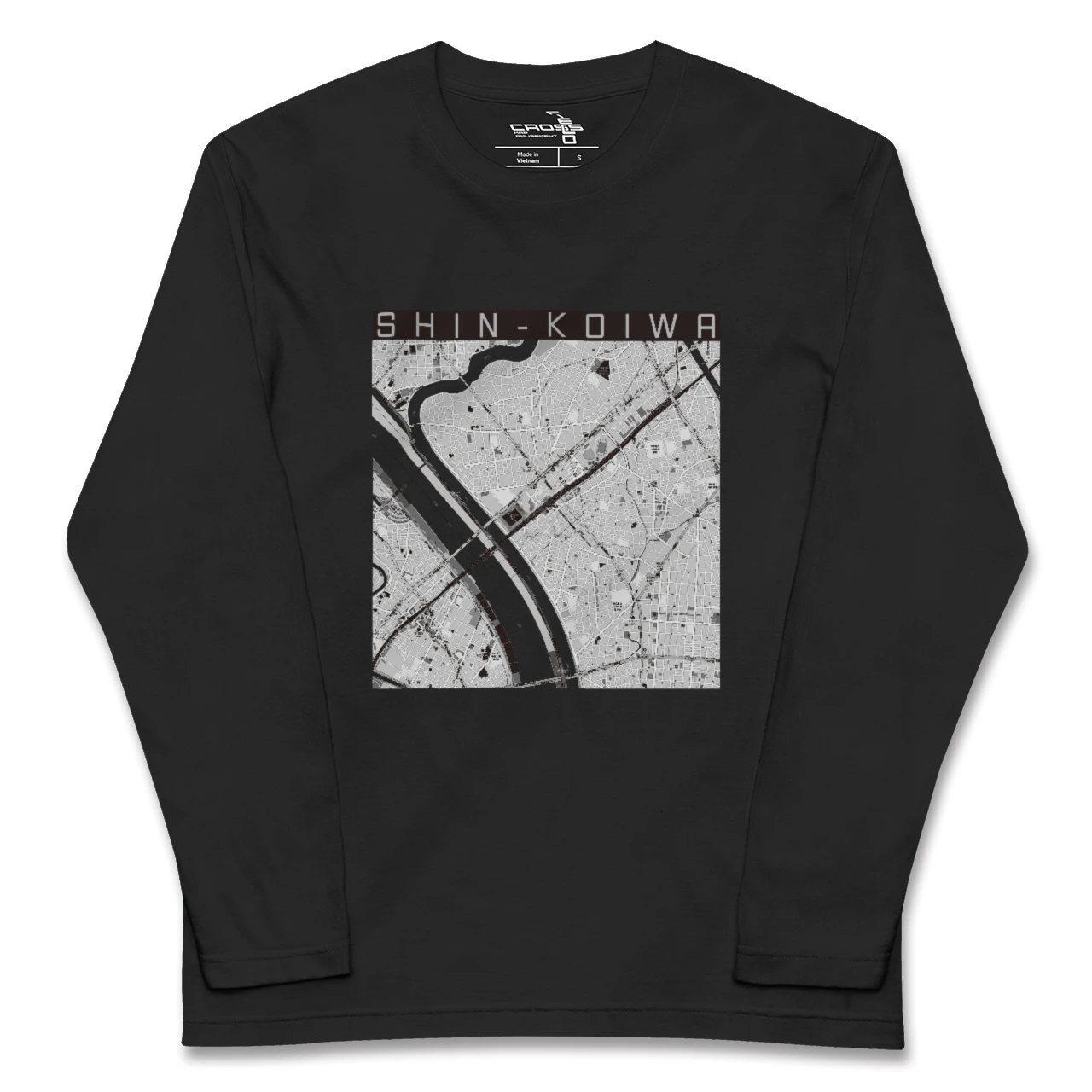 【新小岩（東京都）】地図柄ロングスリーブTシャツ
