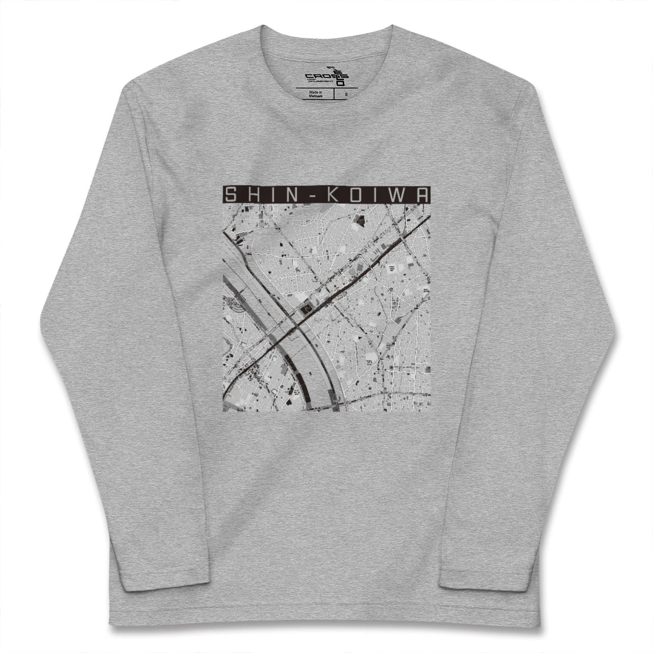 【新小岩（東京都）】地図柄ロングスリーブTシャツ
