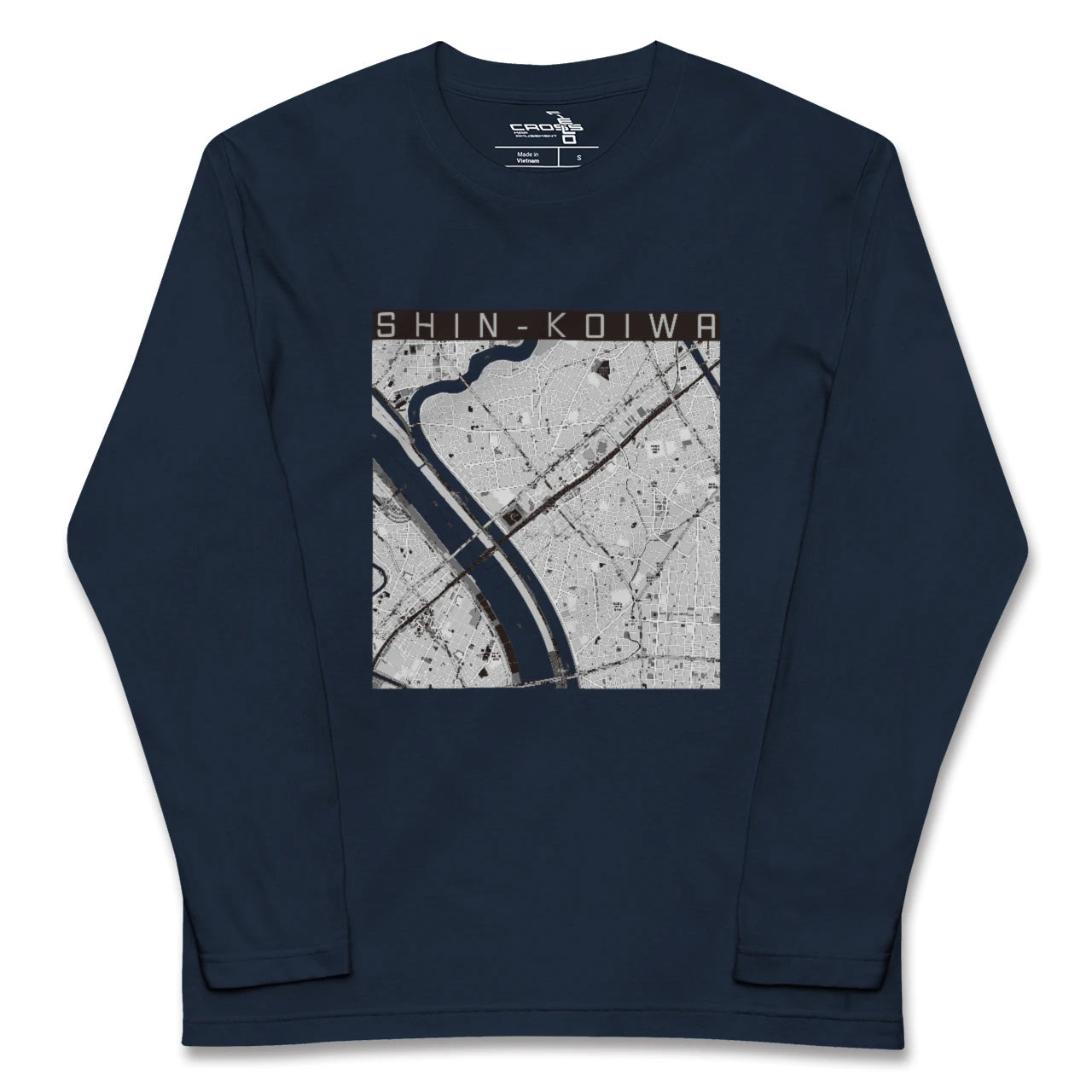 【新小岩（東京都）】地図柄ロングスリーブTシャツ