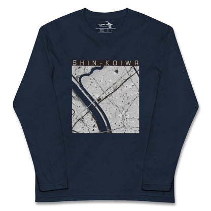 【新小岩（東京都）】地図柄ロングスリーブTシャツ