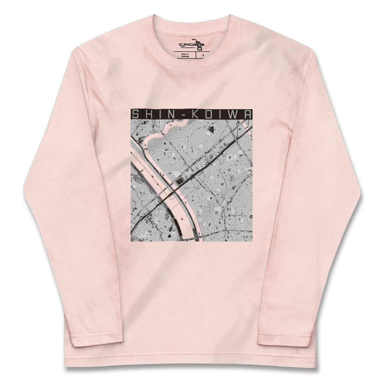 【新小岩（東京都）】地図柄ロングスリーブTシャツ