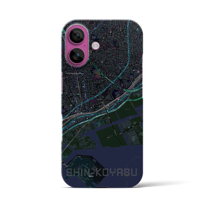 【新子安（神奈川県）】地図柄iPhoneケース（バックカバータイプ）