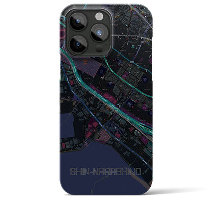 【新習志野（千葉県）】地図柄iPhoneケース（バックカバータイプ）