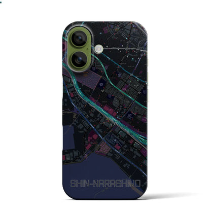 【新習志野（千葉県）】地図柄iPhoneケース（バックカバータイプ）