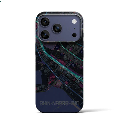 【新習志野（千葉県）】地図柄iPhoneケース（バックカバータイプ）