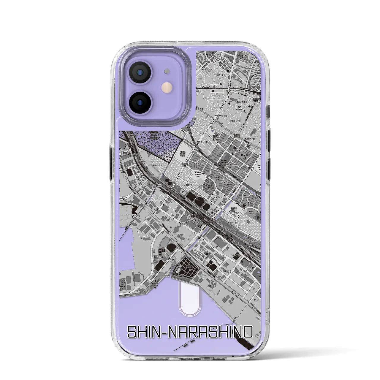 【新習志野（千葉県）】地図柄iPhoneケース（MagSafeタイプ）