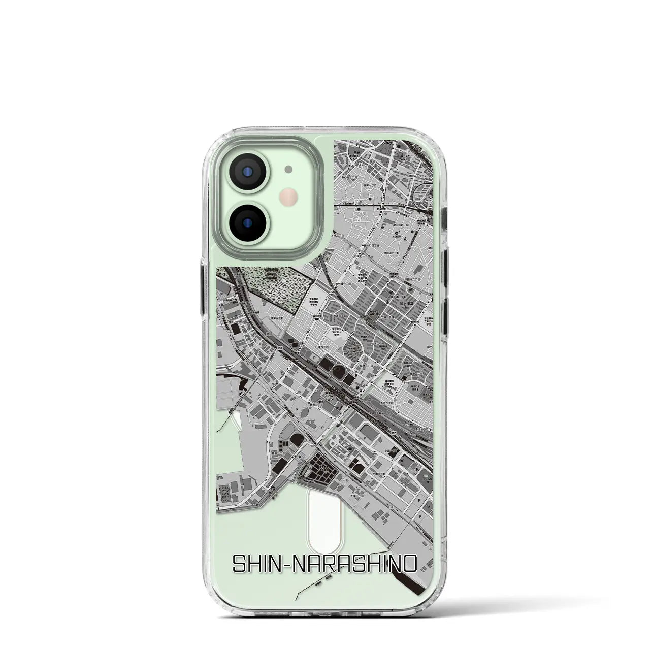 【新習志野（千葉県）】地図柄iPhoneケース（MagSafeタイプ）