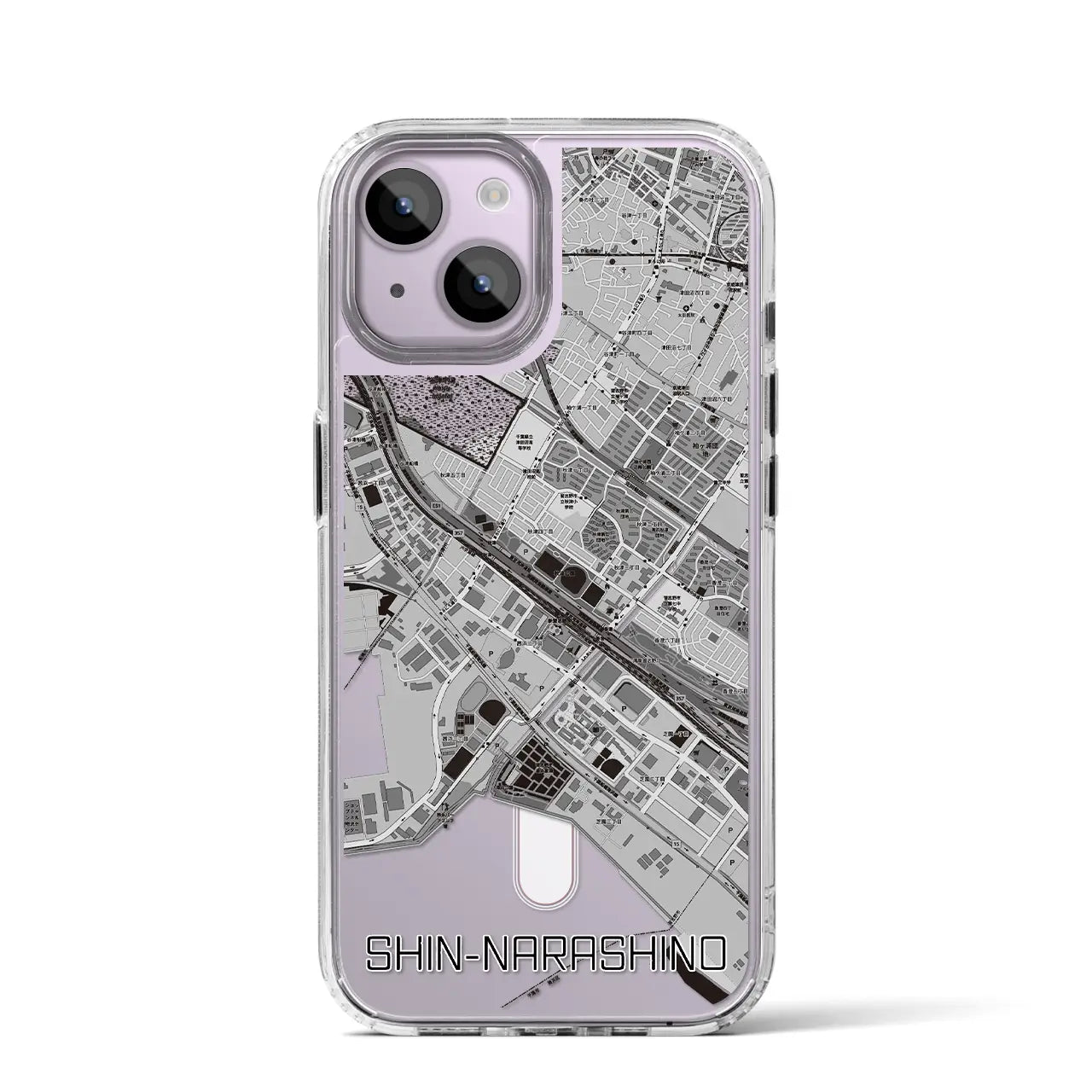 【新習志野（千葉県）】地図柄iPhoneケース（MagSafeタイプ）