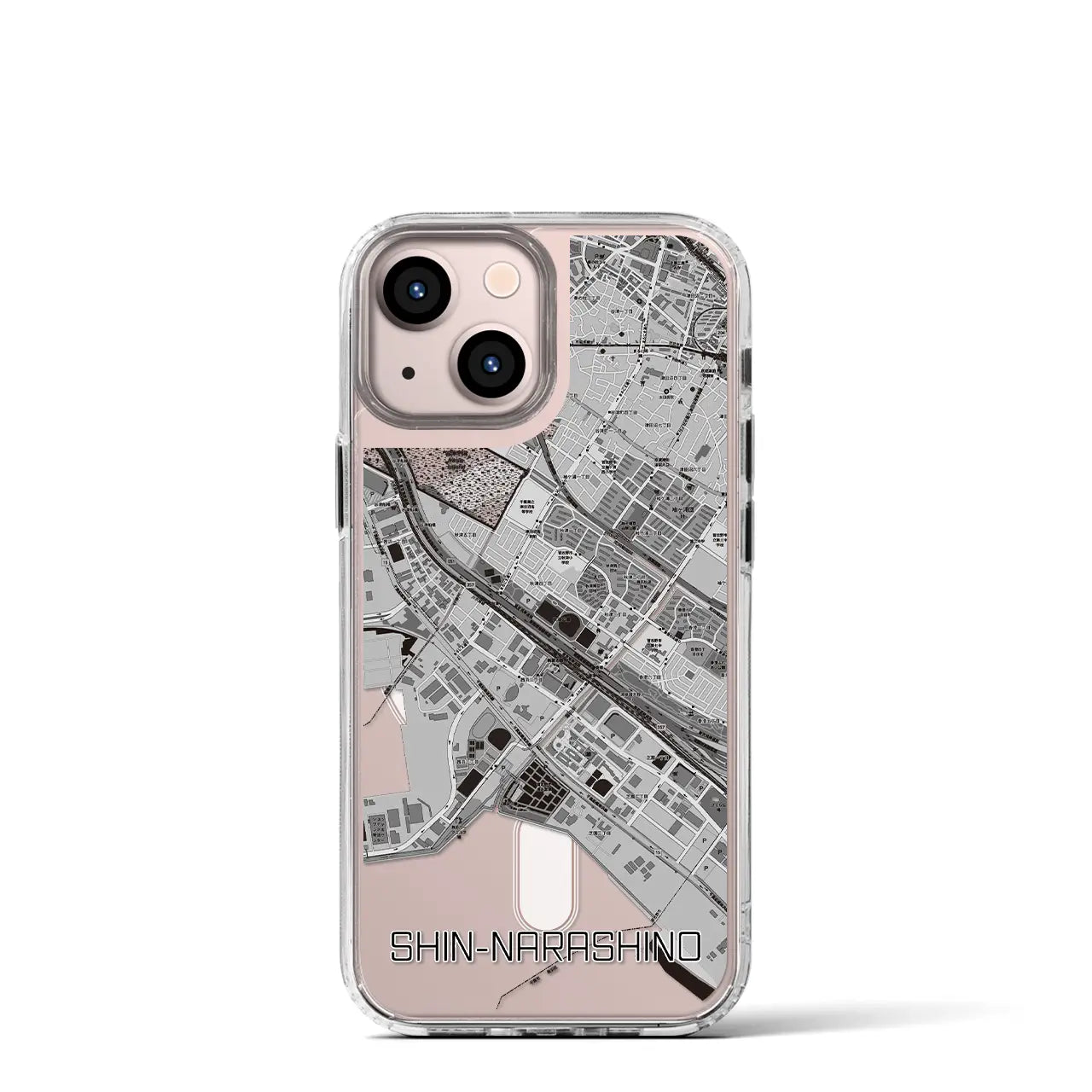 【新習志野（千葉県）】地図柄iPhoneケース（MagSafeタイプ）
