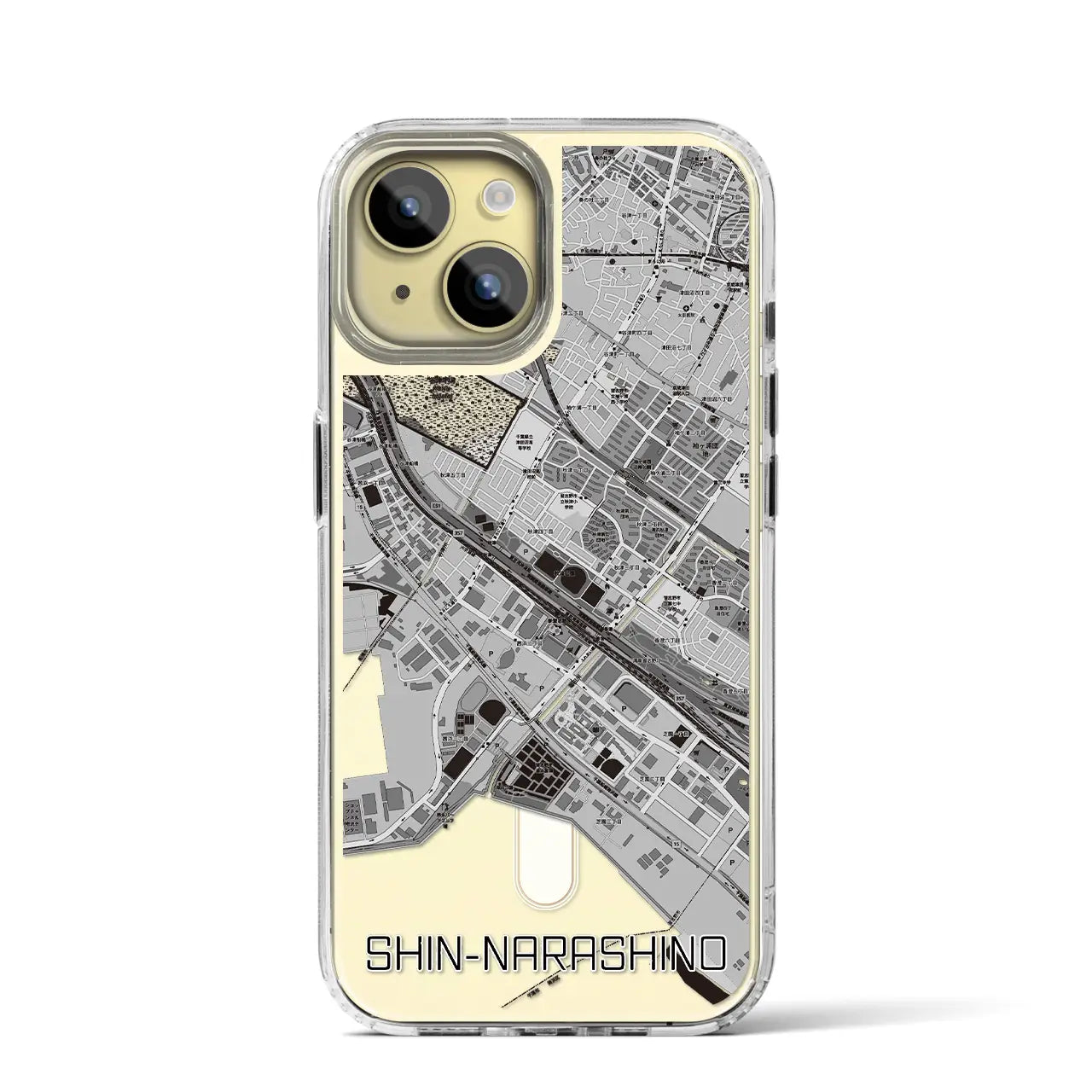 【新習志野（千葉県）】地図柄iPhoneケース（MagSafeタイプ）