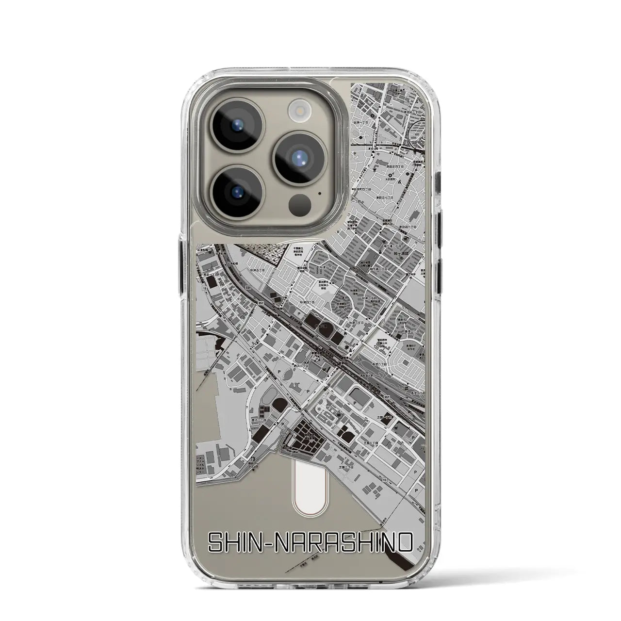 【新習志野（千葉県）】地図柄iPhoneケース（MagSafeタイプ）