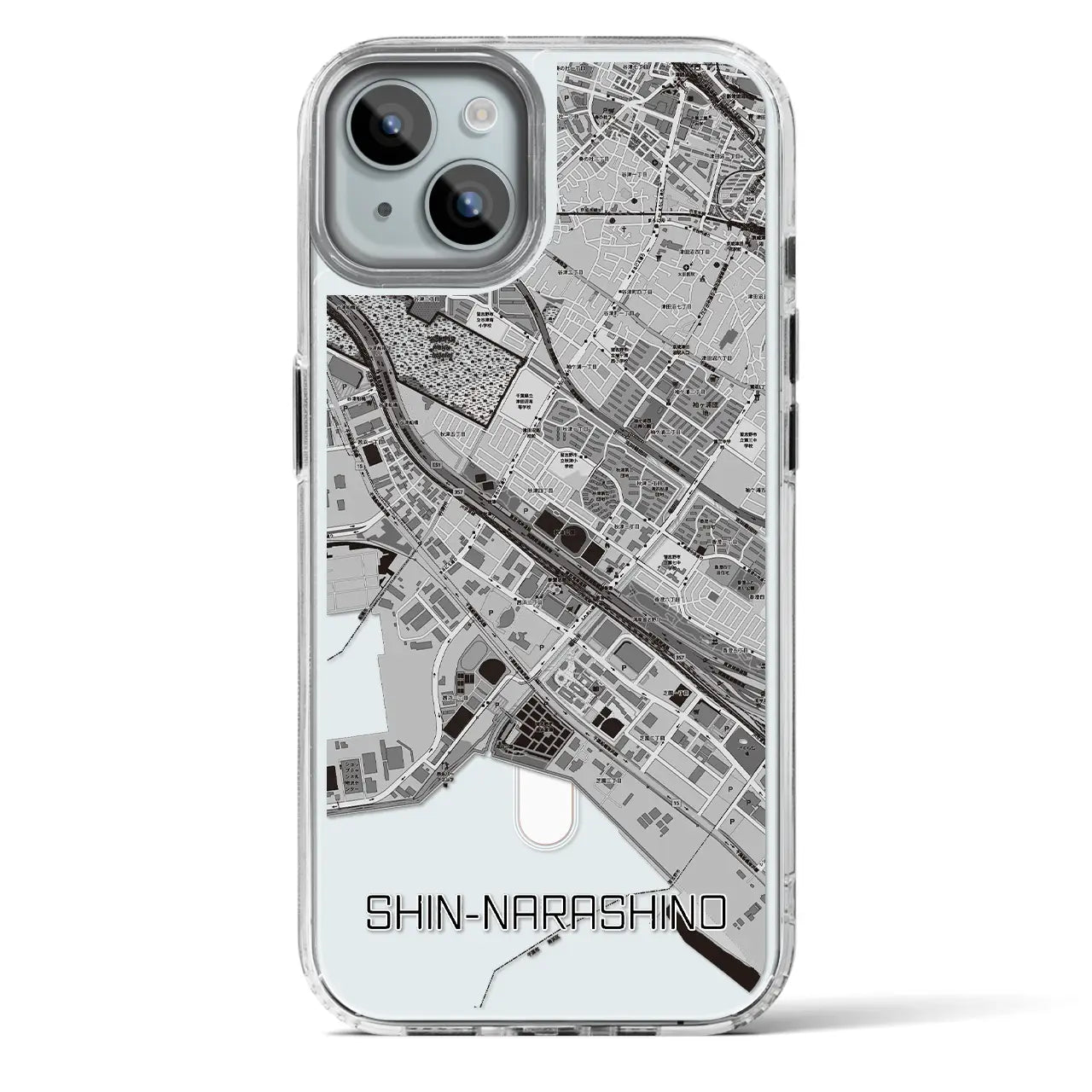 【新習志野（千葉県）】地図柄iPhoneケース（MagSafeタイプ）
