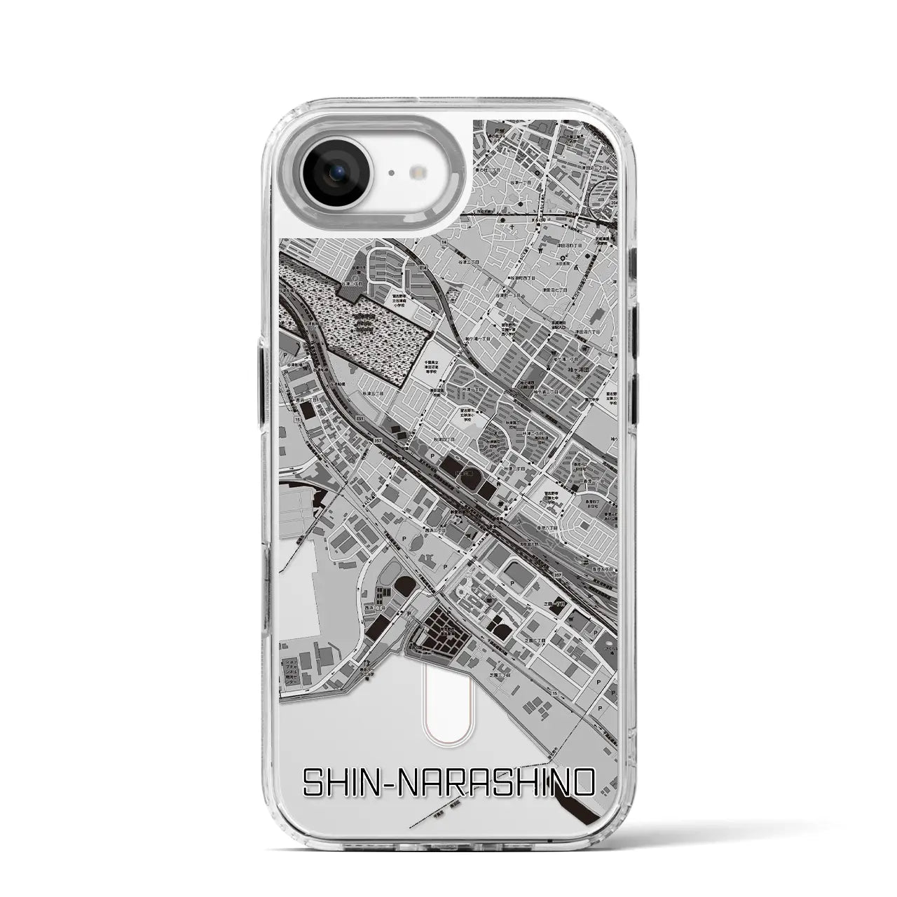 【新習志野（千葉県）】地図柄iPhoneケース（MagSafeタイプ）