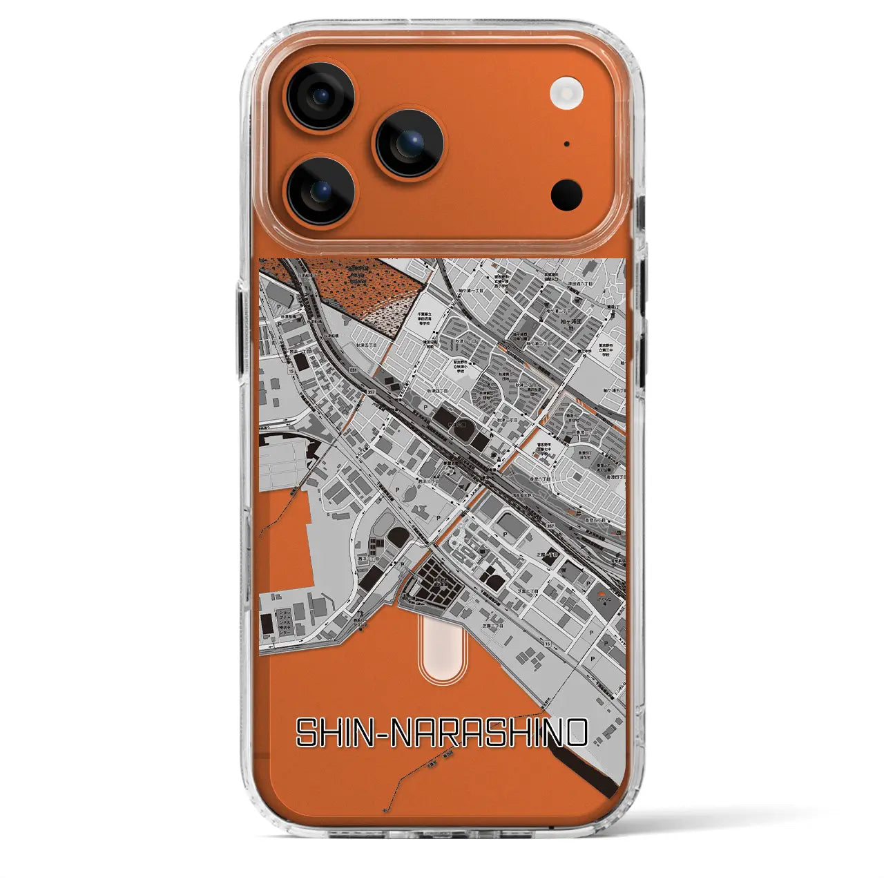 【新習志野（千葉県）】地図柄iPhoneケース（MagSafeタイプ）