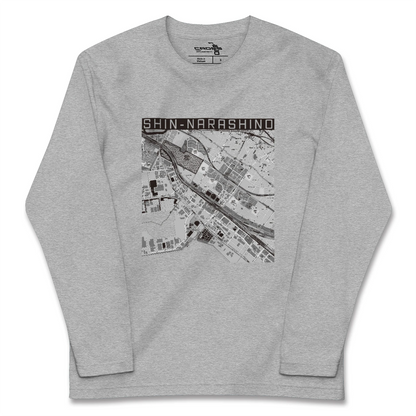【新習志野（千葉県）】地図柄ロングスリーブTシャツ