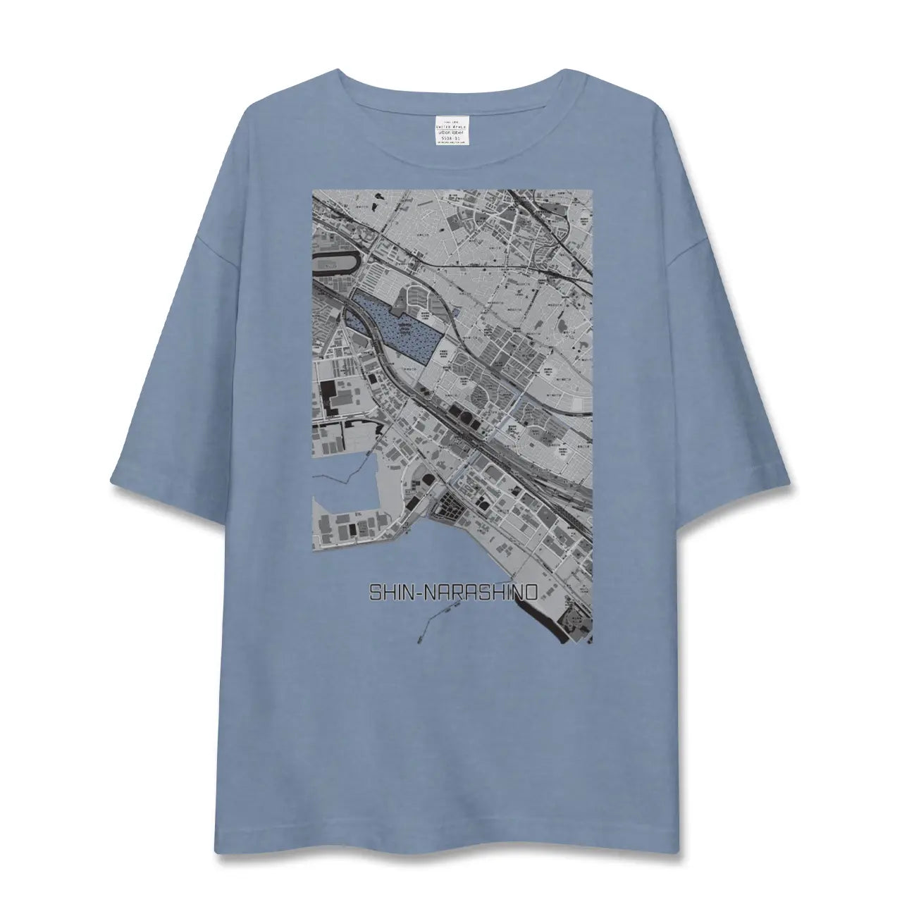 【新習志野（千葉県）】地図柄ビッグシルエットTシャツ
