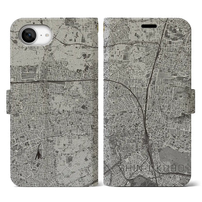 【新大久保（東京都）】地図柄iPhoneケース（手帳タイプ）