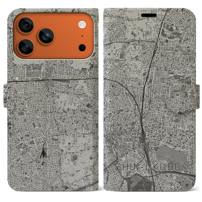 【新大久保（東京都）】地図柄iPhoneケース（手帳タイプ）