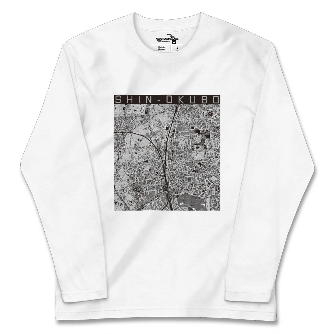 【新大久保(東京都)】地図柄ロングスリーブTシャツ