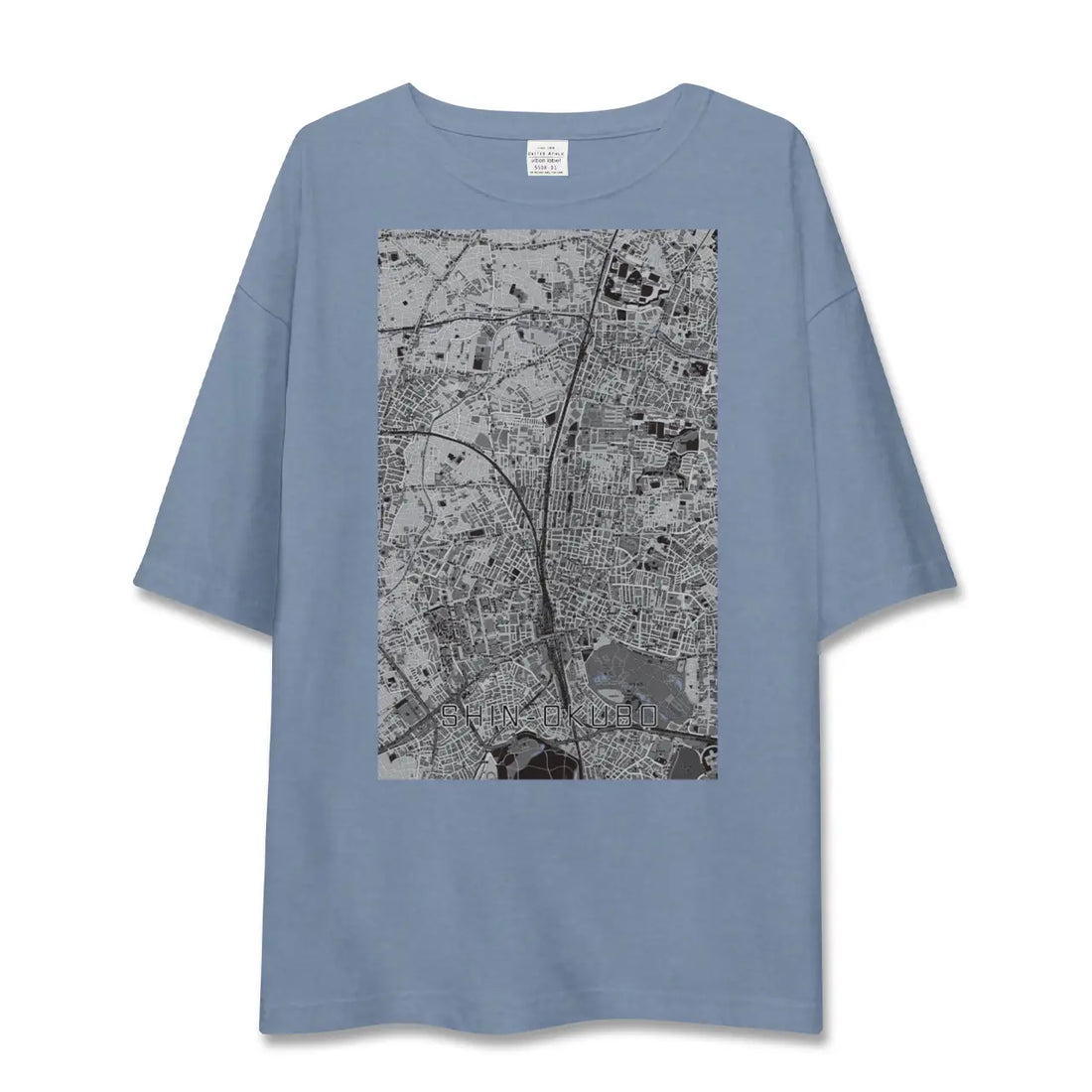 【新大久保（東京都）】地図柄ビッグシルエットTシャツ