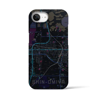 【新大宮（奈良県）】地図柄iPhoneケース（バックカバータイプ）