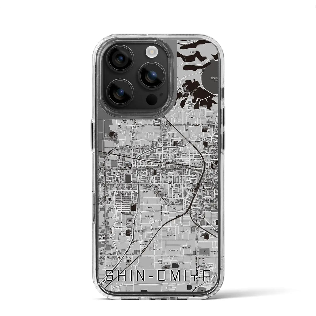 【新大宮(奈良県)】地図柄iPhoneケース(MagSafeタイプ)