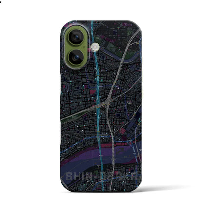 【新大阪（大阪府）】地図柄iPhoneケース（バックカバータイプ）