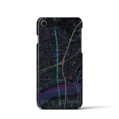 【新大阪（大阪府）】地図柄iPhoneケース（バックカバータイプ）