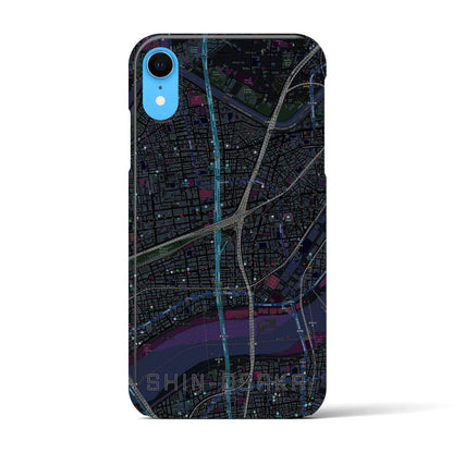 【新大阪（大阪府）】地図柄iPhoneケース（バックカバータイプ）