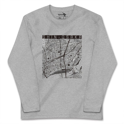【新大阪（大阪府）】地図柄ロングスリーブTシャツ