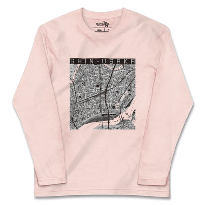 【新大阪（大阪府）】地図柄ロングスリーブTシャツ