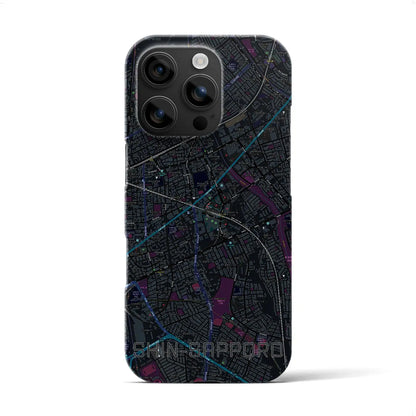 【新札幌（北海道）】地図柄iPhoneケース（バックカバータイプ）