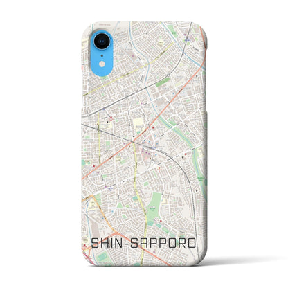 【新札幌（北海道）】地図柄iPhoneケース（バックカバータイプ）