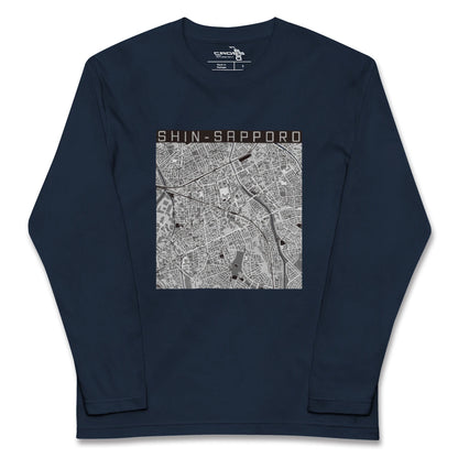 【新札幌（北海道）】地図柄ロングスリーブTシャツ