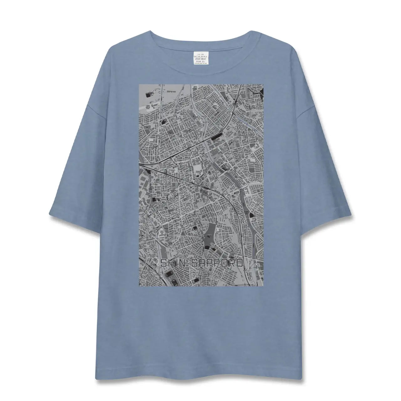 【新札幌（北海道）】地図柄ビッグシルエットTシャツ