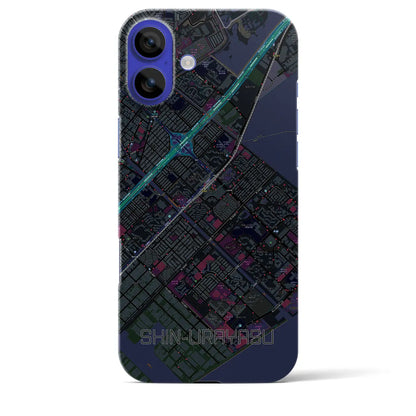 【新浦安（千葉県）】地図柄iPhoneケース（バックカバータイプ）